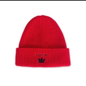 Candy Red 100% Wool Beanie